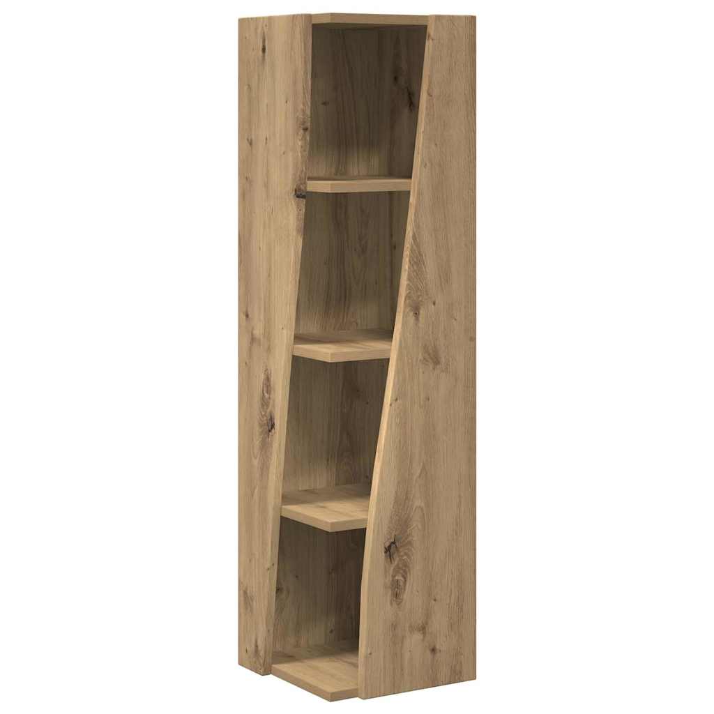 Hoekkast Artisan Eiken 27,5x27x102cm Bewerkt hout is nu te koop bij PeponiXL, paradijselijk wonen!