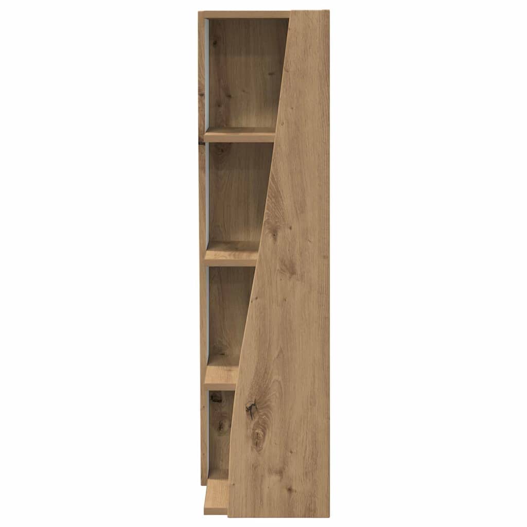 Hoekkast Artisan Eiken 27,5x27x102cm Bewerkt hout is nu te koop bij PeponiXL, paradijselijk wonen!