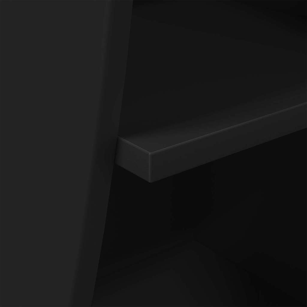 Hoekkast Zwart 32x32x102cm Bewerkt hout is nu te koop bij PeponiXL, paradijselijk wonen!