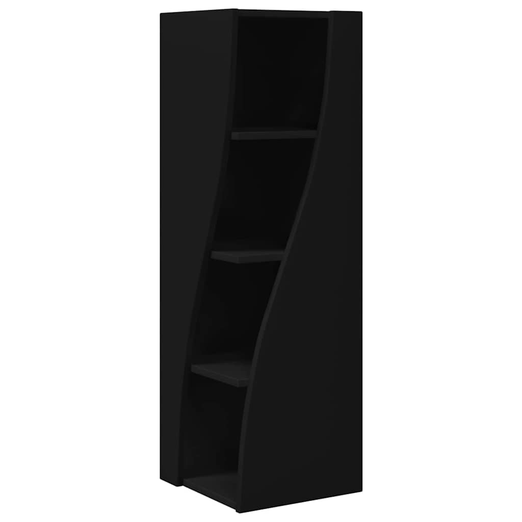 Hoekkast Zwart 32x32x102cm Bewerkt hout is nu te koop bij PeponiXL, paradijselijk wonen!