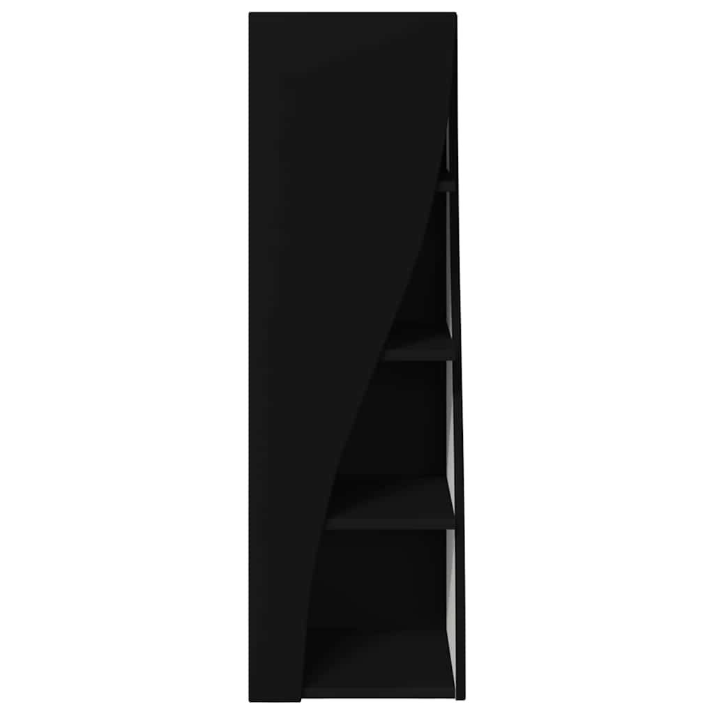 Hoekkast Zwart 32x32x102cm Bewerkt hout is nu te koop bij PeponiXL, paradijselijk wonen!