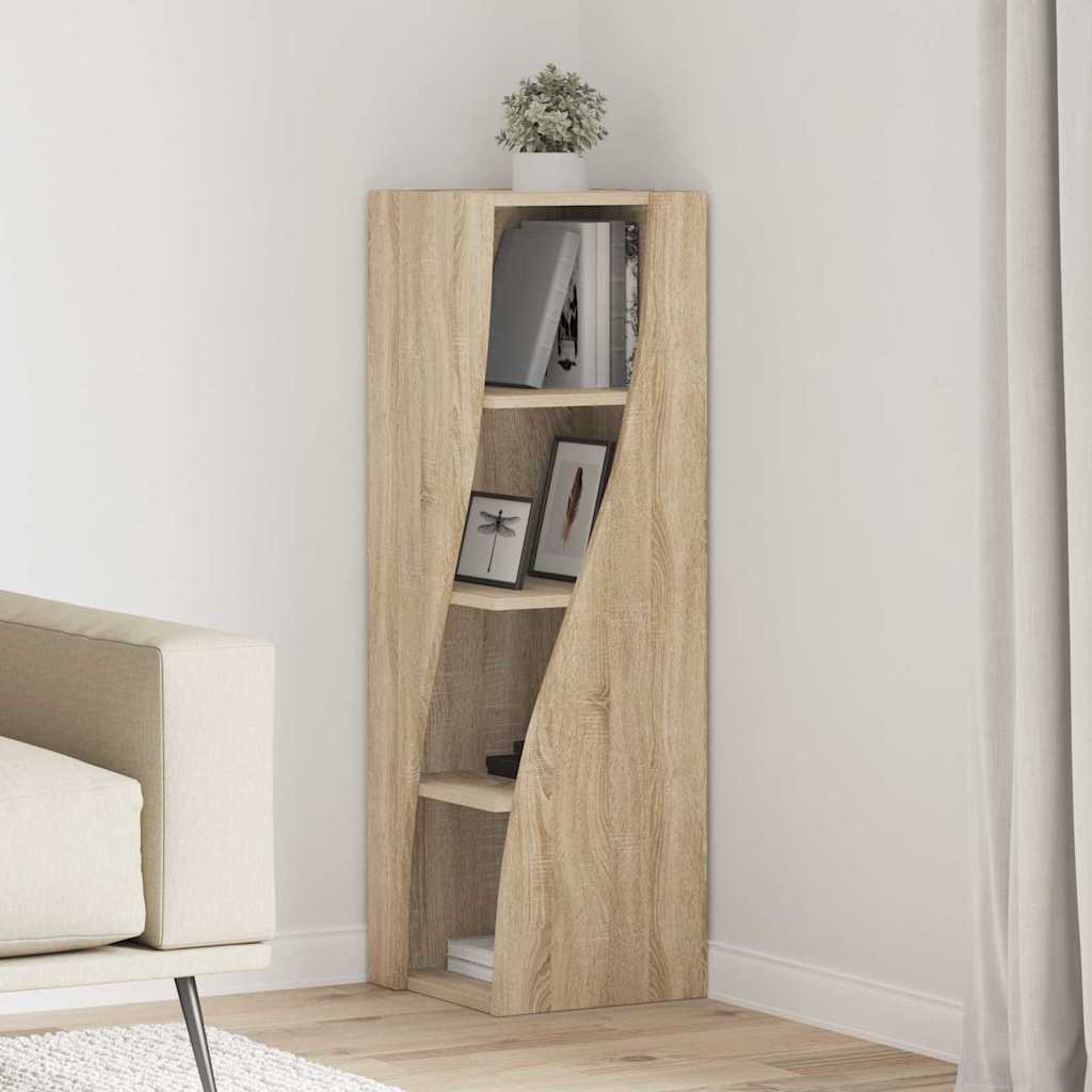 Hoekkast Sonoma Eiken 32x32x102cm Bewerkt hout is nu te koop bij PeponiXL, paradijselijk wonen!