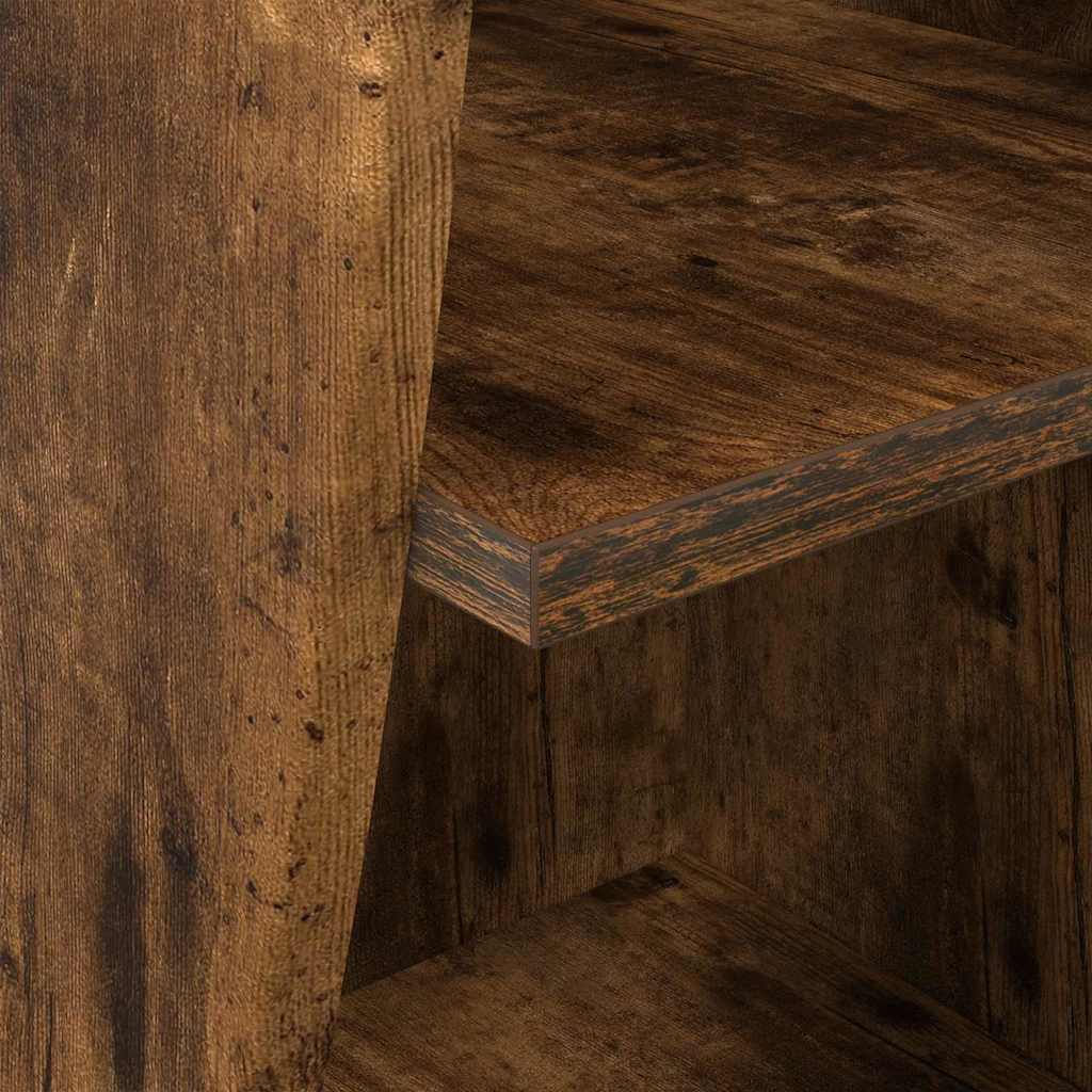 Hoekkast Gerookt eiken 32x32x102cm Bewerkt hout is nu te koop bij PeponiXL, paradijselijk wonen!