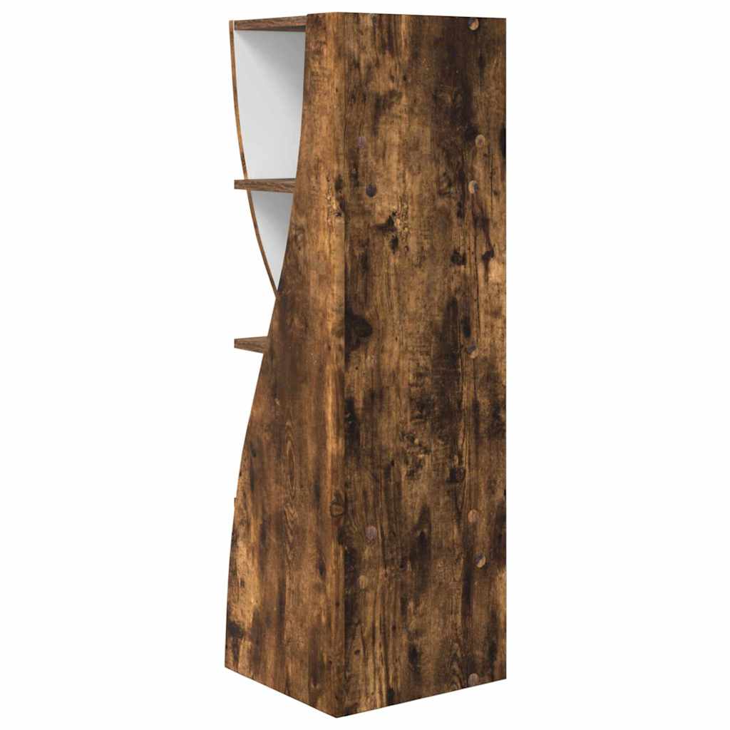 Hoekkast Gerookt eiken 32x32x102cm Bewerkt hout is nu te koop bij PeponiXL, paradijselijk wonen!