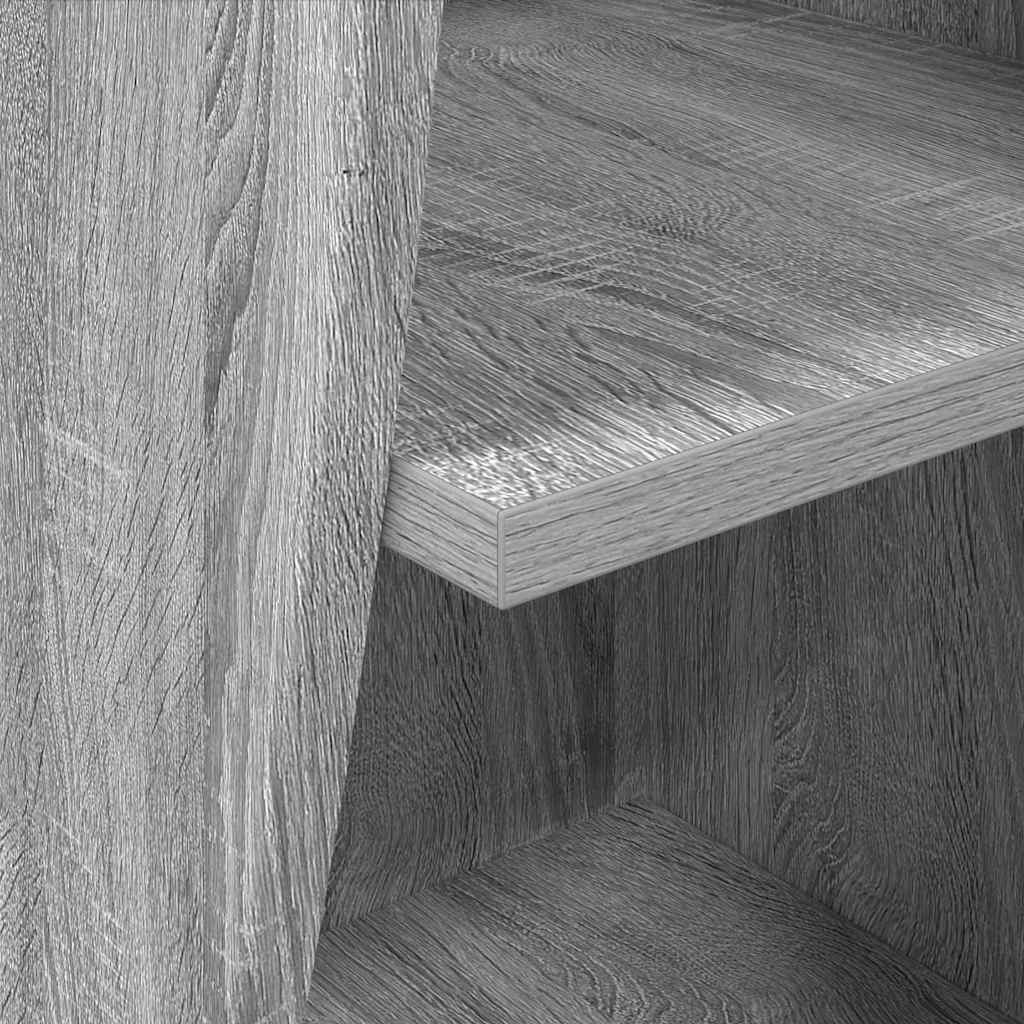 Hoekkast Grijs Sonoma 32x32x102cm Bewerkt hout is nu te koop bij PeponiXL, paradijselijk wonen!