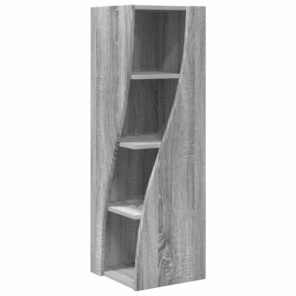 Hoekkast Grijs Sonoma 32x32x102cm Bewerkt hout is nu te koop bij PeponiXL, paradijselijk wonen!