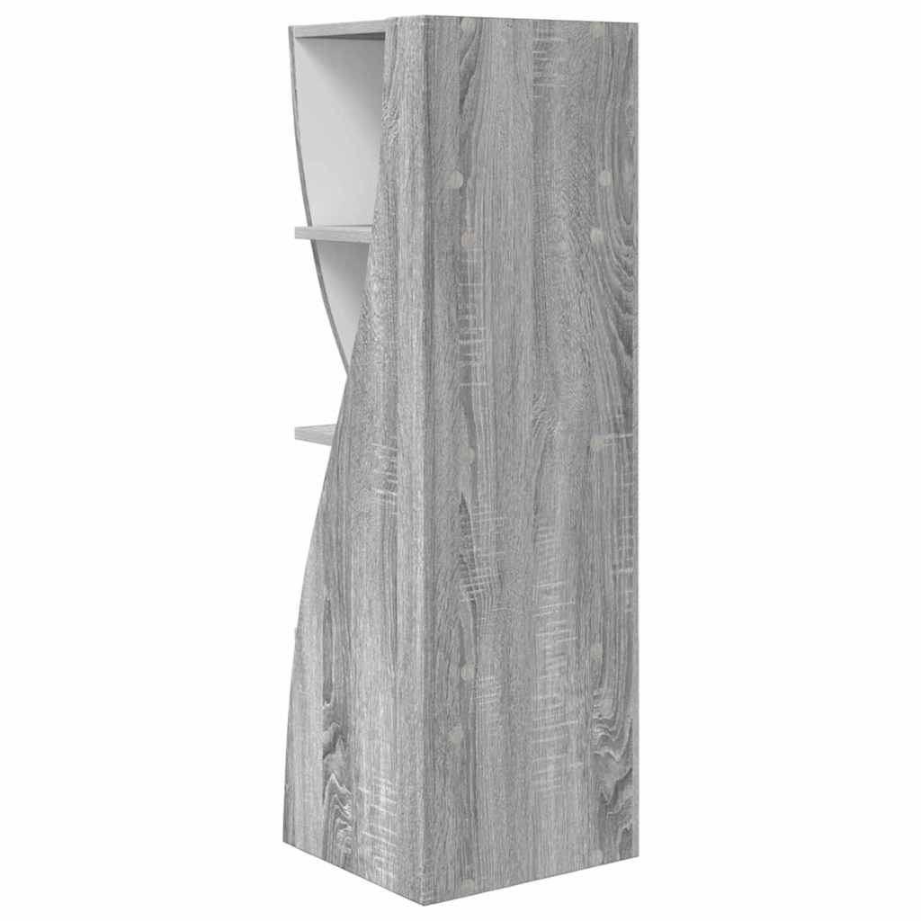 Hoekkast Grijs Sonoma 32x32x102cm Bewerkt hout is nu te koop bij PeponiXL, paradijselijk wonen!