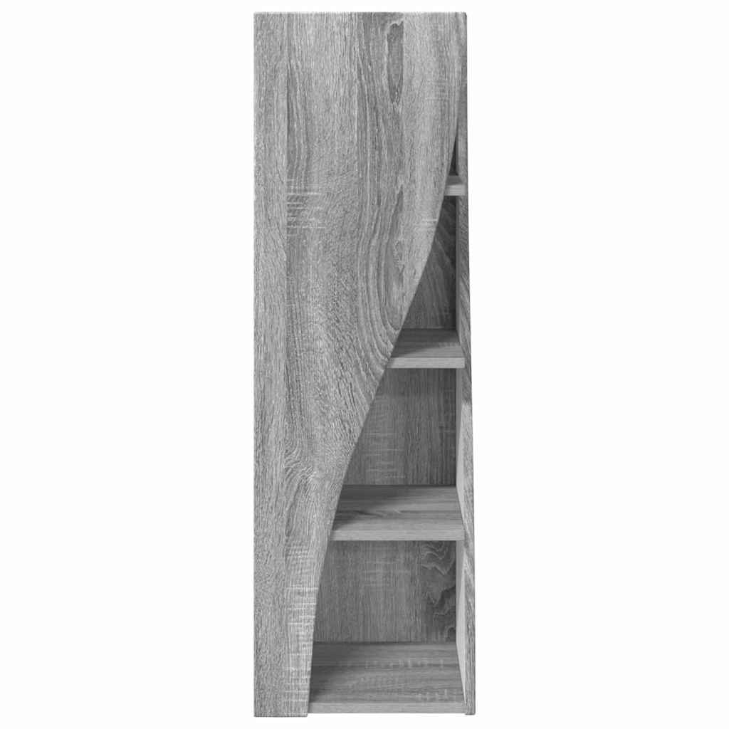 Hoekkast Grijs Sonoma 32x32x102cm Bewerkt hout is nu te koop bij PeponiXL, paradijselijk wonen!