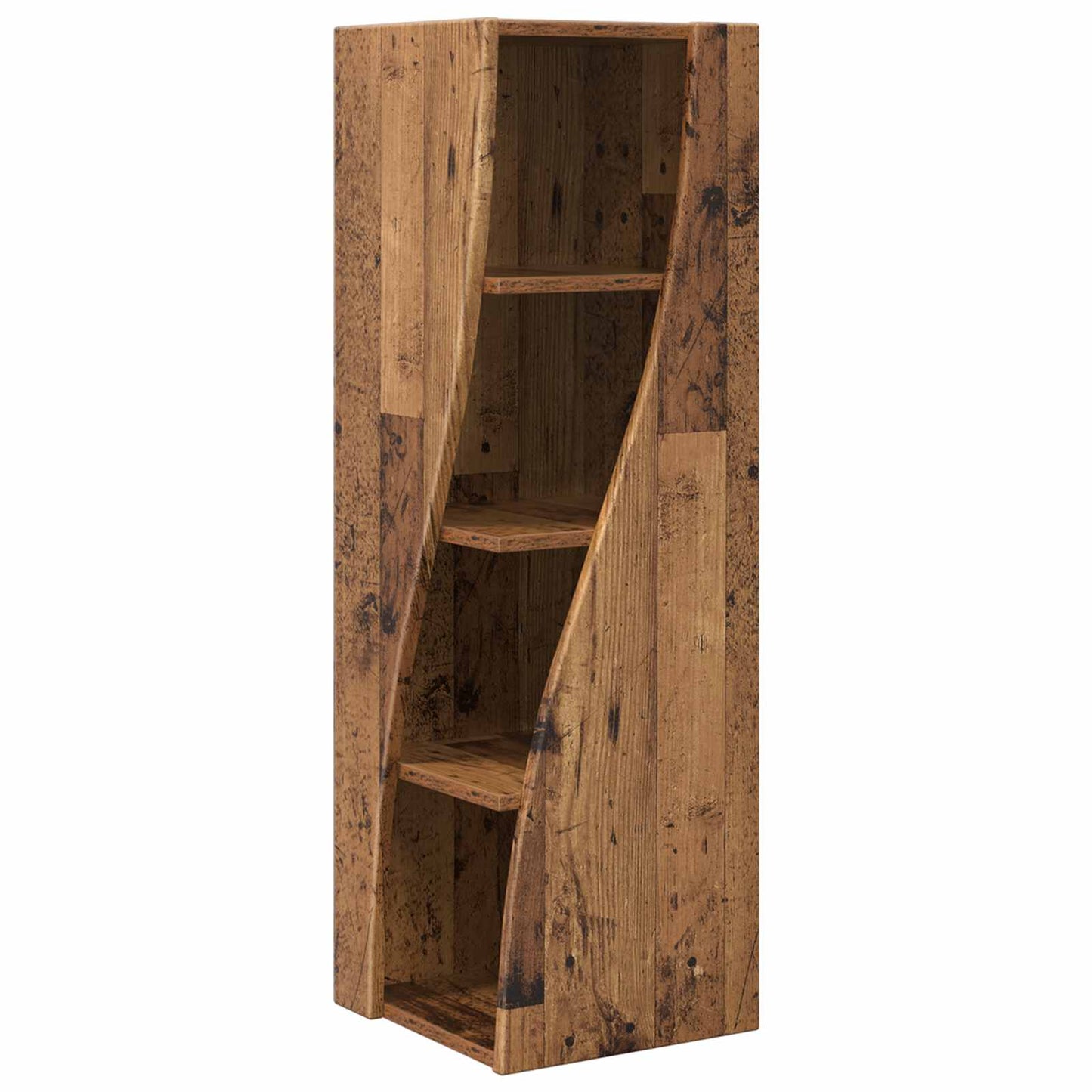 Hoekkast Oudhout 32x32x102cm Bewerkt hout