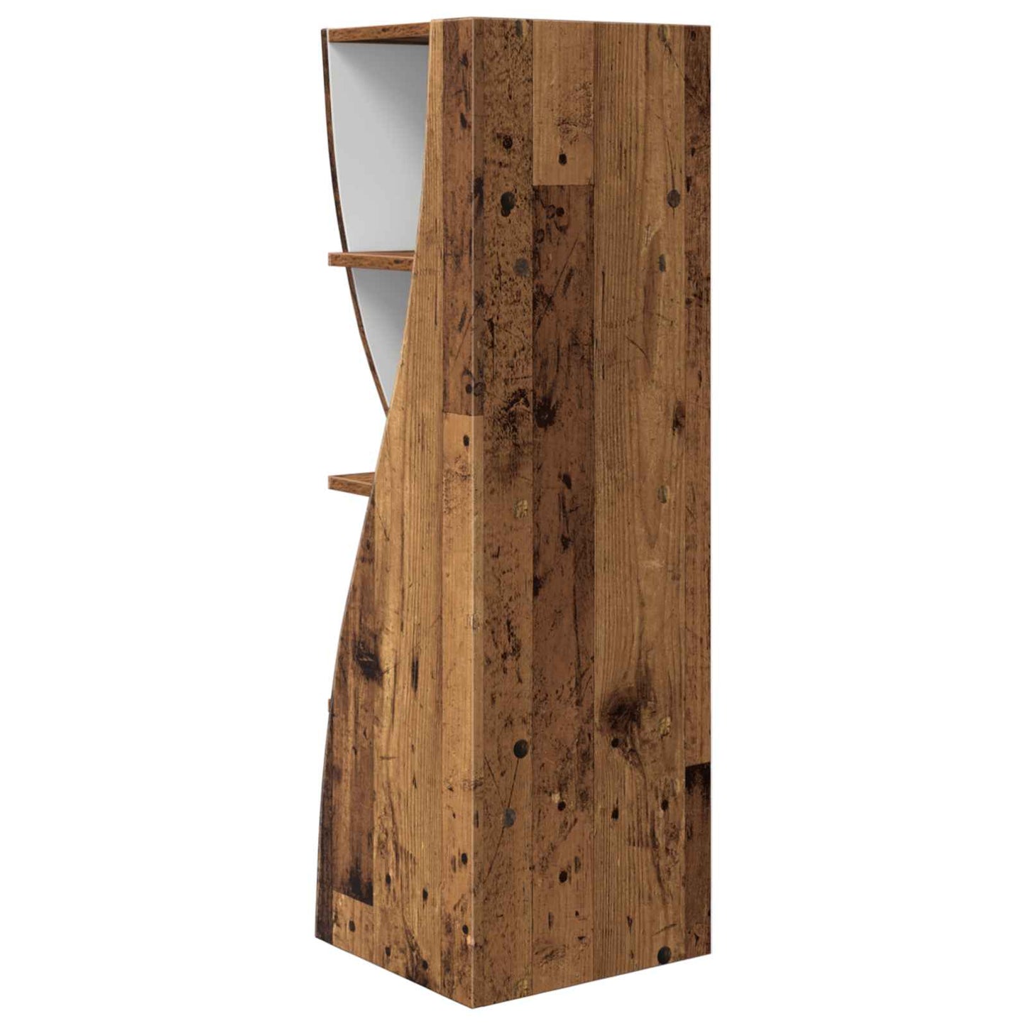 Hoekkast Oudhout 32x32x102cm Bewerkt hout