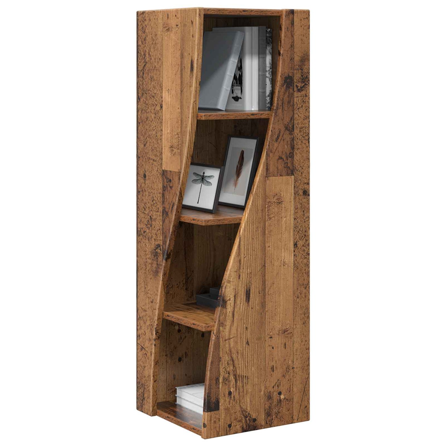 Hoekkast Oudhout 32x32x102cm Bewerkt hout
