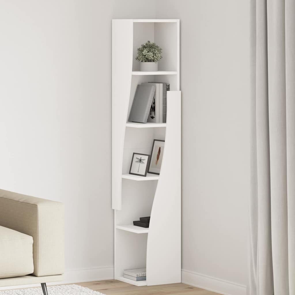 Hoekkast 27,5x27x140cm Bewerkt hout is nu te koop bij PeponiXL, paradijselijk wonen!