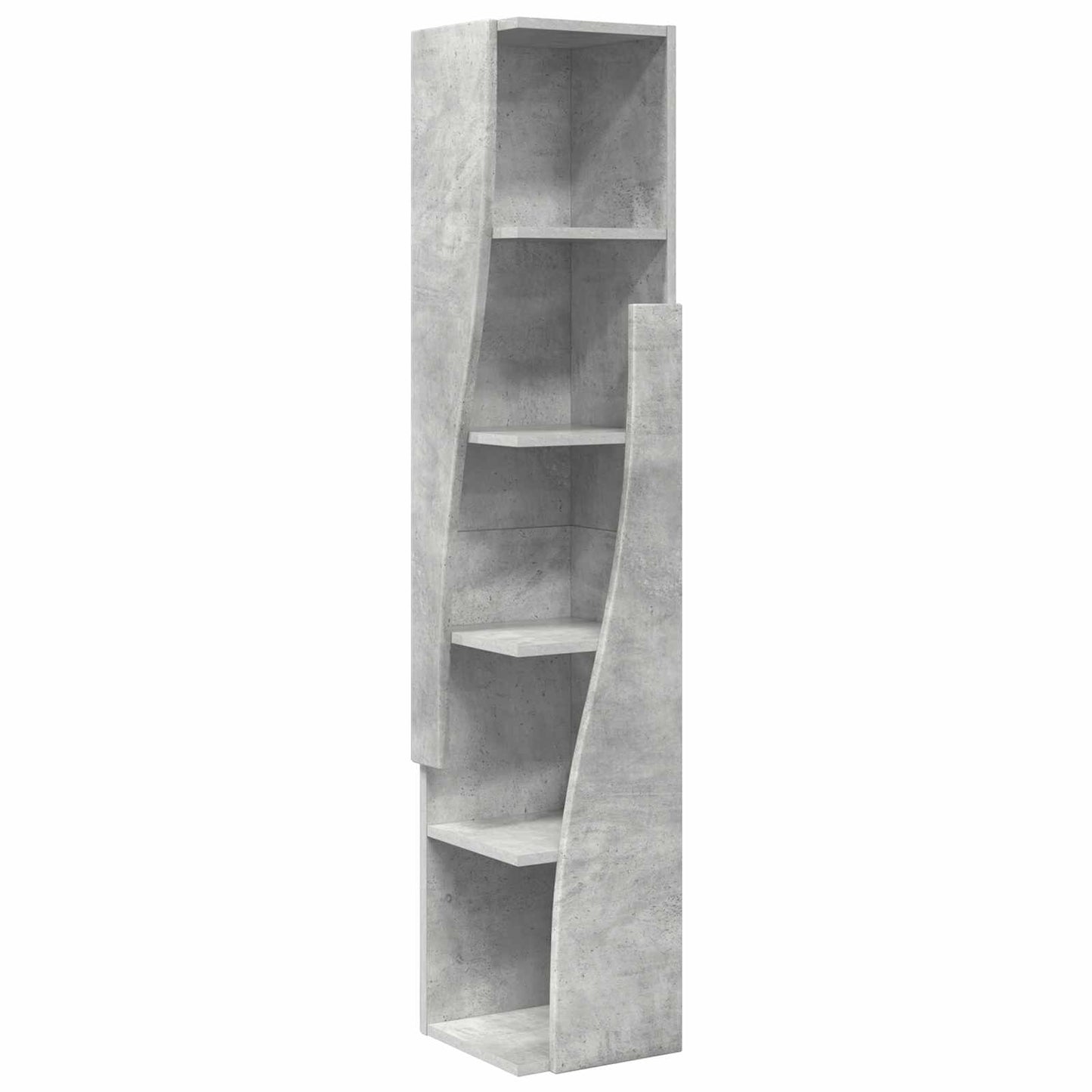 Hoekkast 27,5x27x140cm Bewerkt hout Beton Grijs is nu te koop bij PeponiXL, paradijselijk wonen!