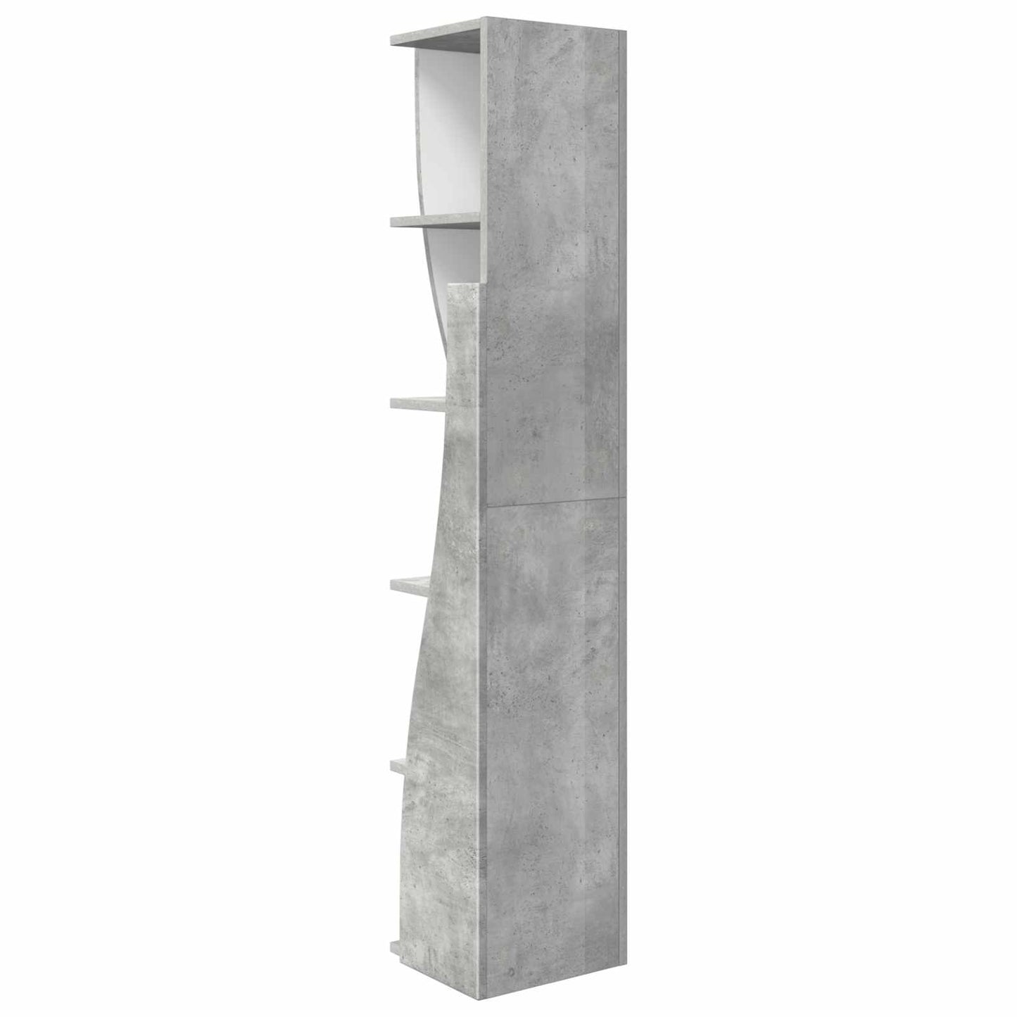 Hoekkast 27,5x27x140cm Bewerkt hout Beton Grijs is nu te koop bij PeponiXL, paradijselijk wonen!
