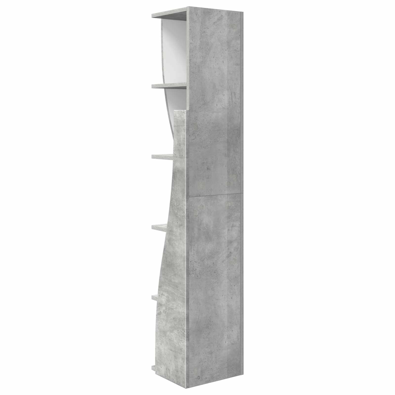 Hoekkast 27,5x27x140cm Bewerkt hout Beton Grijs is nu te koop bij PeponiXL, paradijselijk wonen!