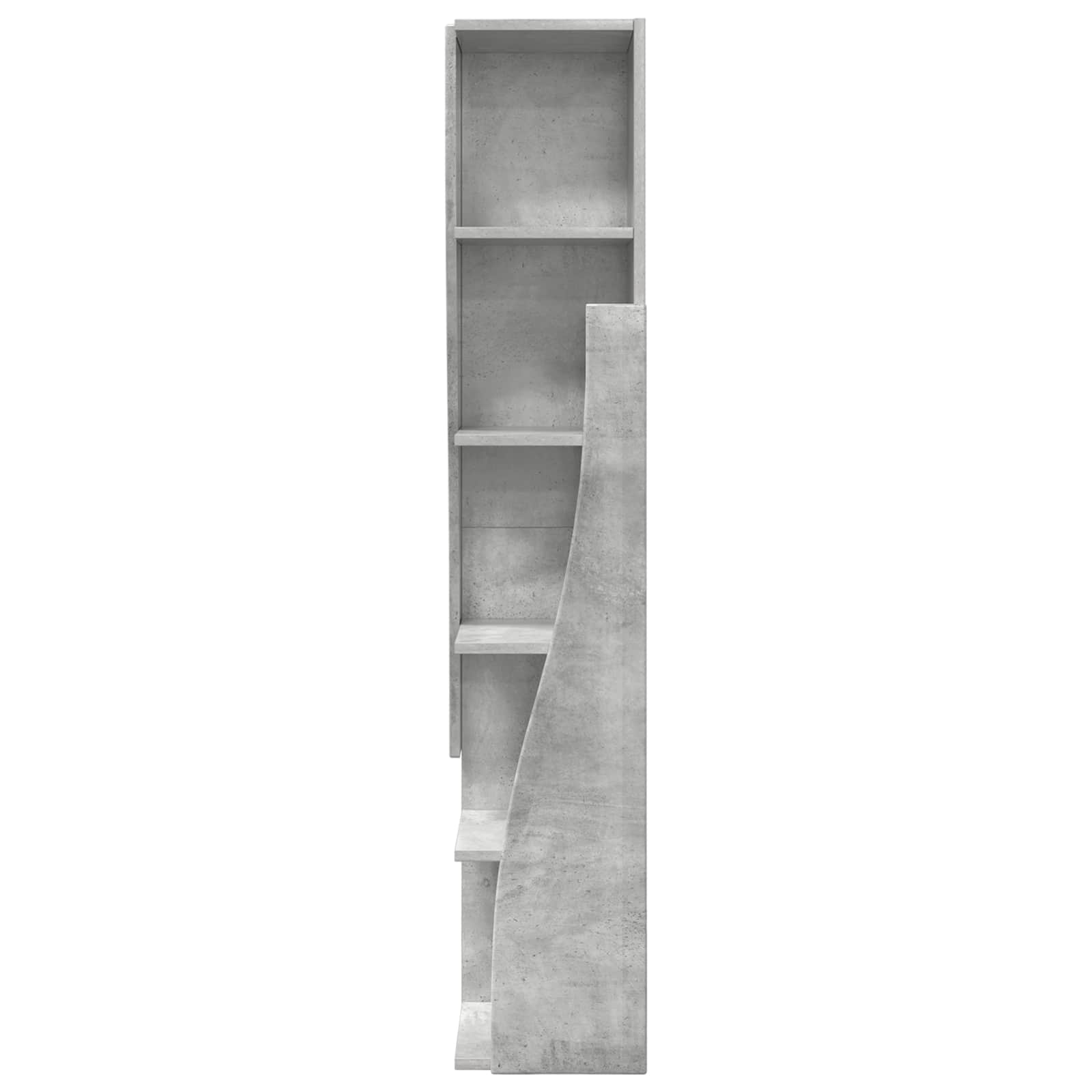 Hoekkast 27,5x27x140cm Bewerkt hout Beton Grijs is nu te koop bij PeponiXL, paradijselijk wonen!