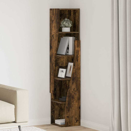 Hoekkast Wit 27,5x27x140cm Bewerkt hout is nu te koop bij PeponiXL, paradijselijk wonen!