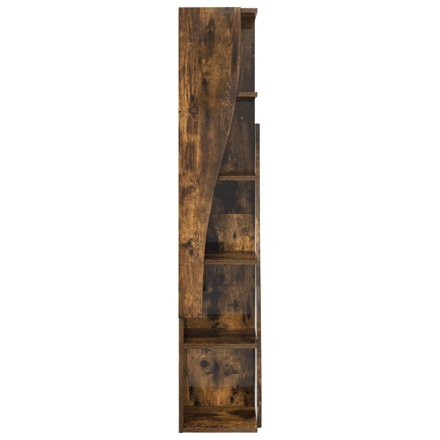 Hoekkast 27,5x27x140cm Bewerkt hout Gerookt eiken is nu te koop bij PeponiXL, paradijselijk wonen!