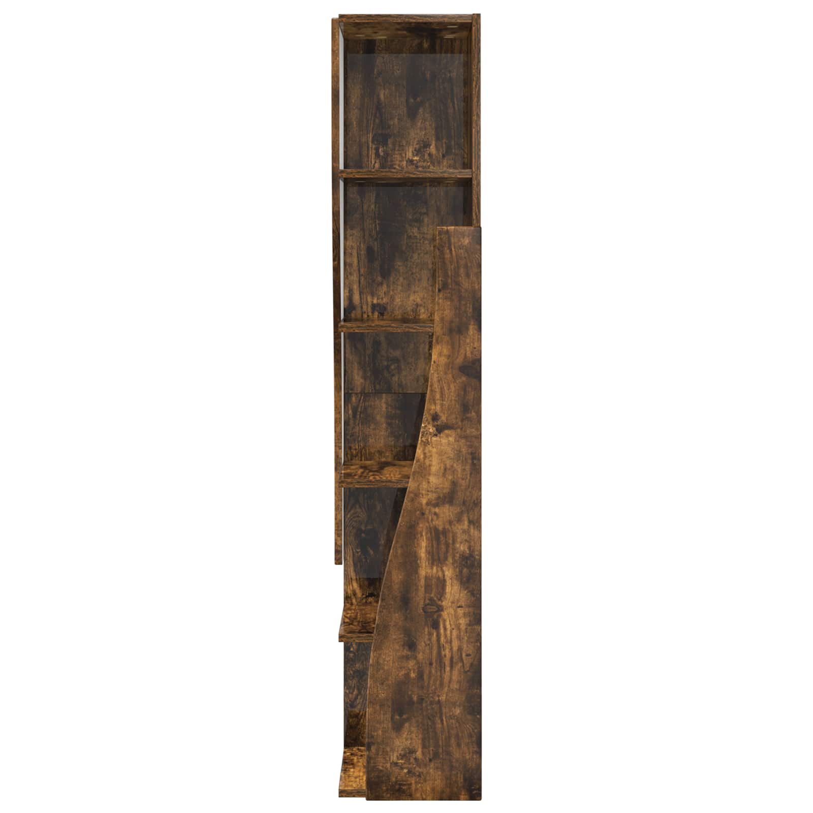 Hoekkast 27,5x27x140cm Bewerkt hout Gerookt eiken is nu te koop bij PeponiXL, paradijselijk wonen!
