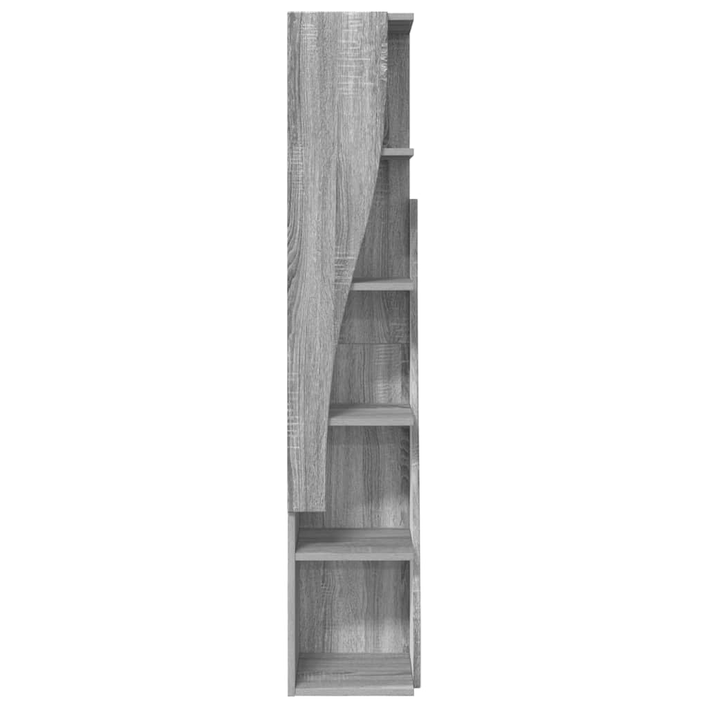 Hoekkast Grijs Sonoma 27,5x27x140cm Bewerkt hout is nu te koop bij PeponiXL, paradijselijk wonen!