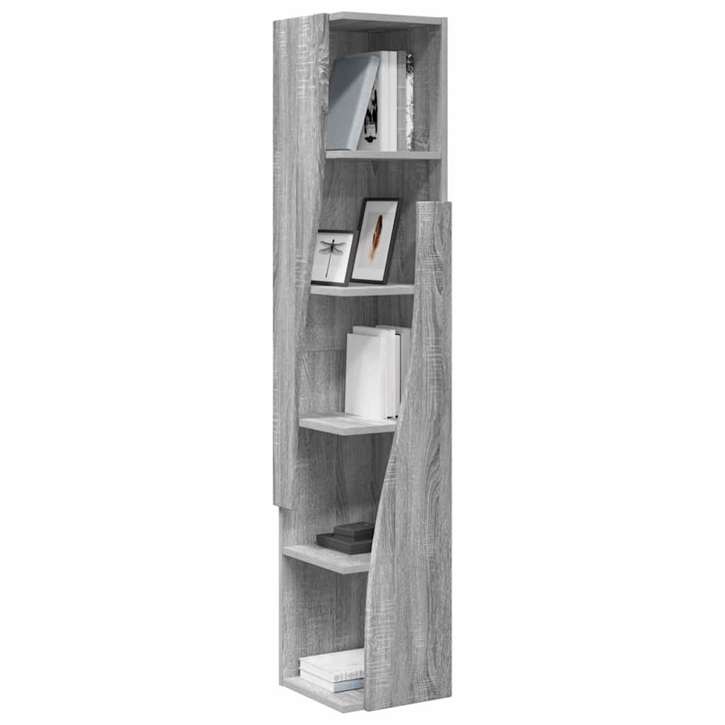 Hoekkast Grijs Sonoma 27,5x27x140cm Bewerkt hout is nu te koop bij PeponiXL, paradijselijk wonen!