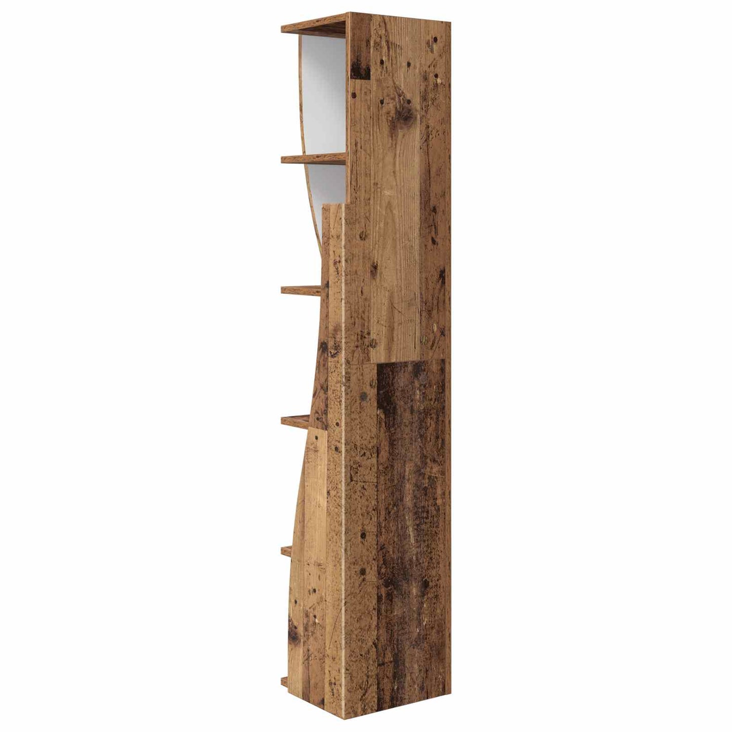 Hoekkast 27,5x27x140cm Bewerkt hout Oudhout is nu te koop bij PeponiXL, paradijselijk wonen!