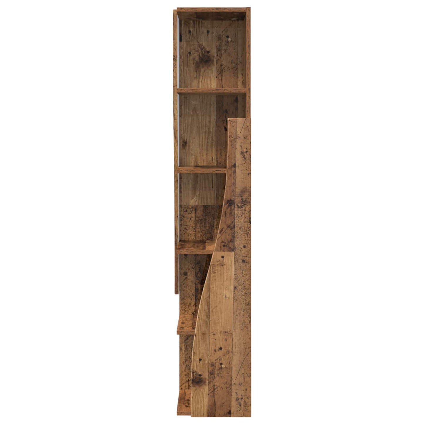 Hoekkast 27,5x27x140cm Bewerkt hout Oudhout is nu te koop bij PeponiXL, paradijselijk wonen!