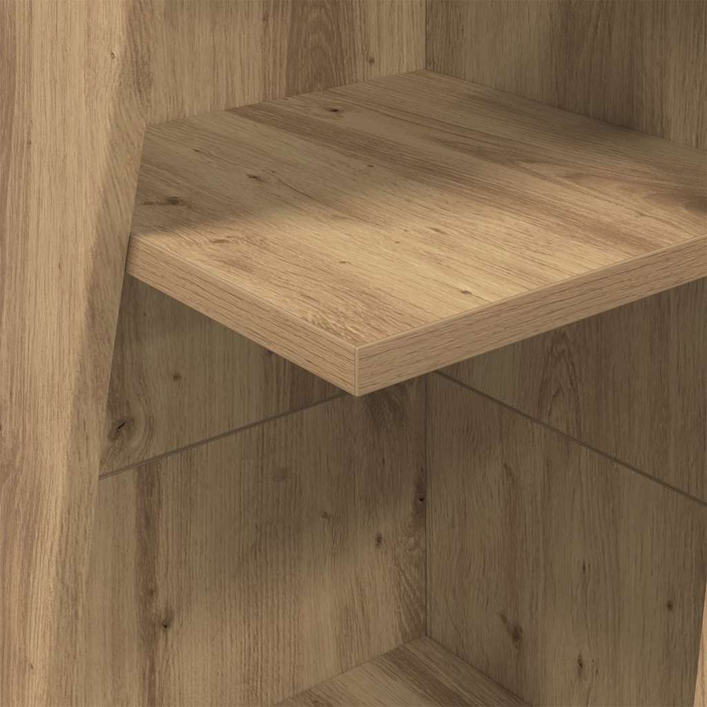 Hoekkast Artisan Eiken 27,5x27x140cm Bewerkt hout