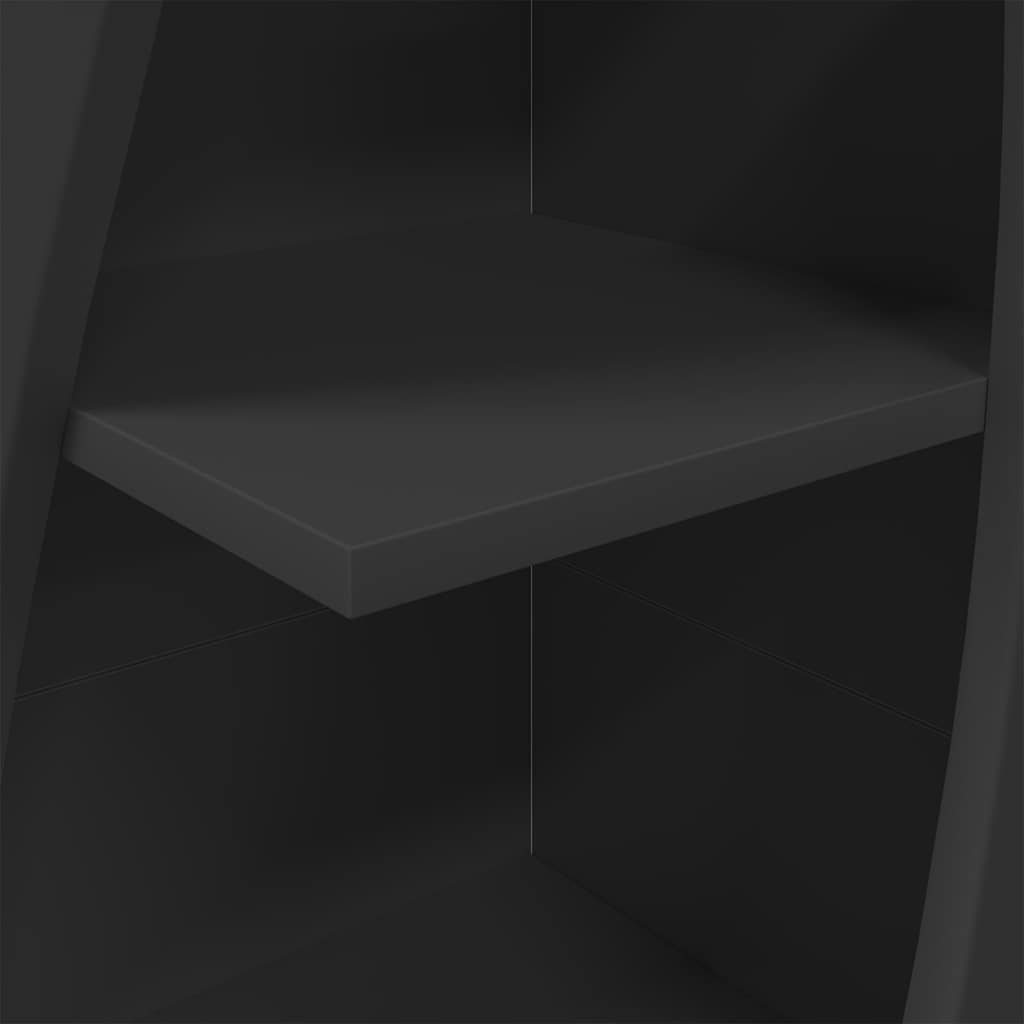 Hoekkast Zwart 32x32x140cm Bewerkt hout is nu te koop bij PeponiXL, paradijselijk wonen!