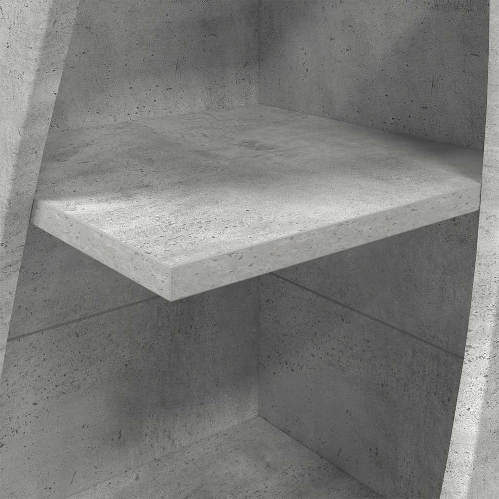 Hoekkast Beton Grijs 32x32x140cm Bewerkt hout is nu te koop bij PeponiXL, paradijselijk wonen!