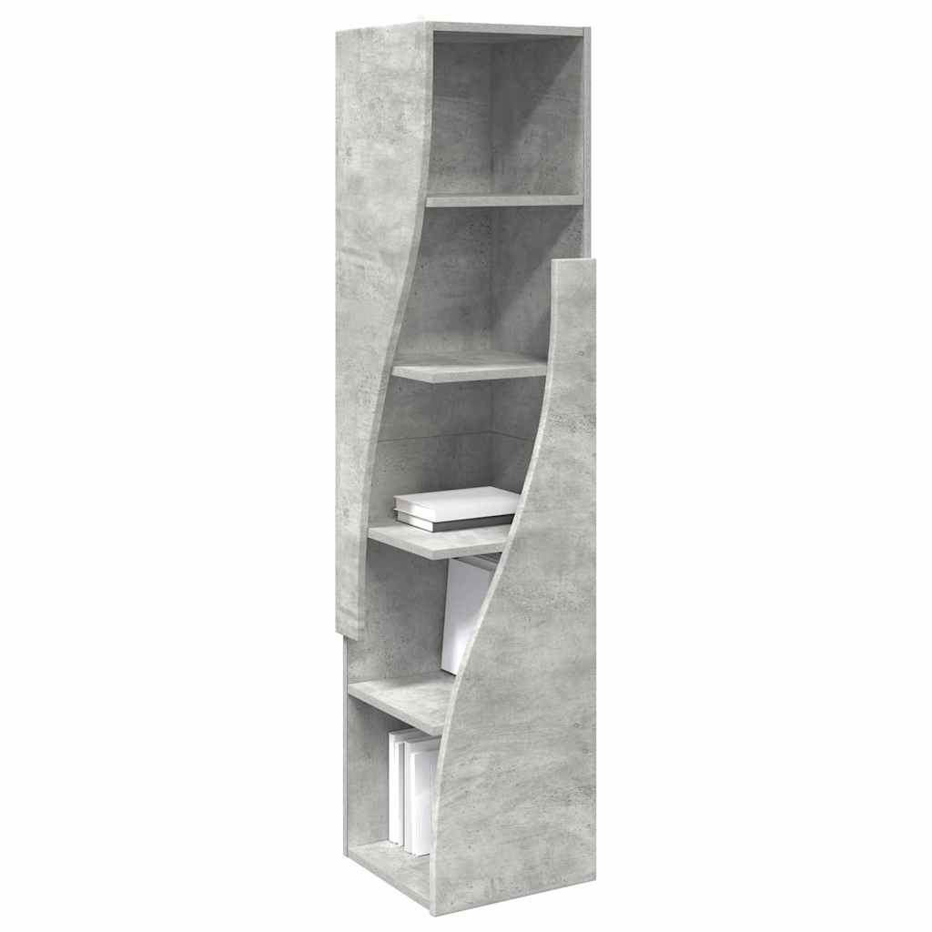 Hoekkast Beton Grijs 32x32x140cm Bewerkt hout is nu te koop bij PeponiXL, paradijselijk wonen!