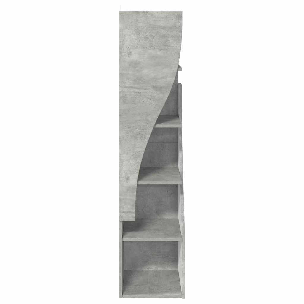 Hoekkast Beton Grijs 32x32x140cm Bewerkt hout is nu te koop bij PeponiXL, paradijselijk wonen!