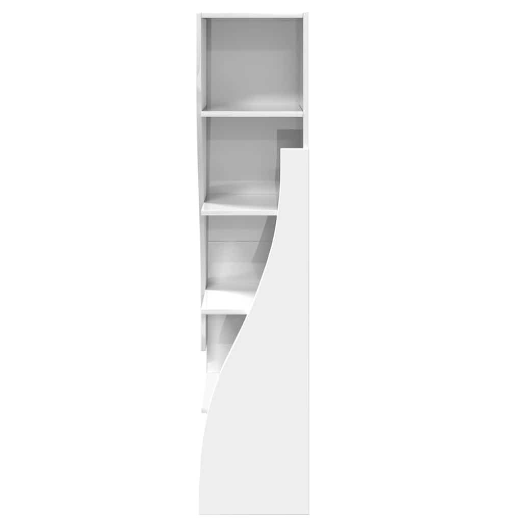 Hoekkast Wit 32x32x140cm Bewerkt hout is nu te koop bij PeponiXL, paradijselijk wonen!