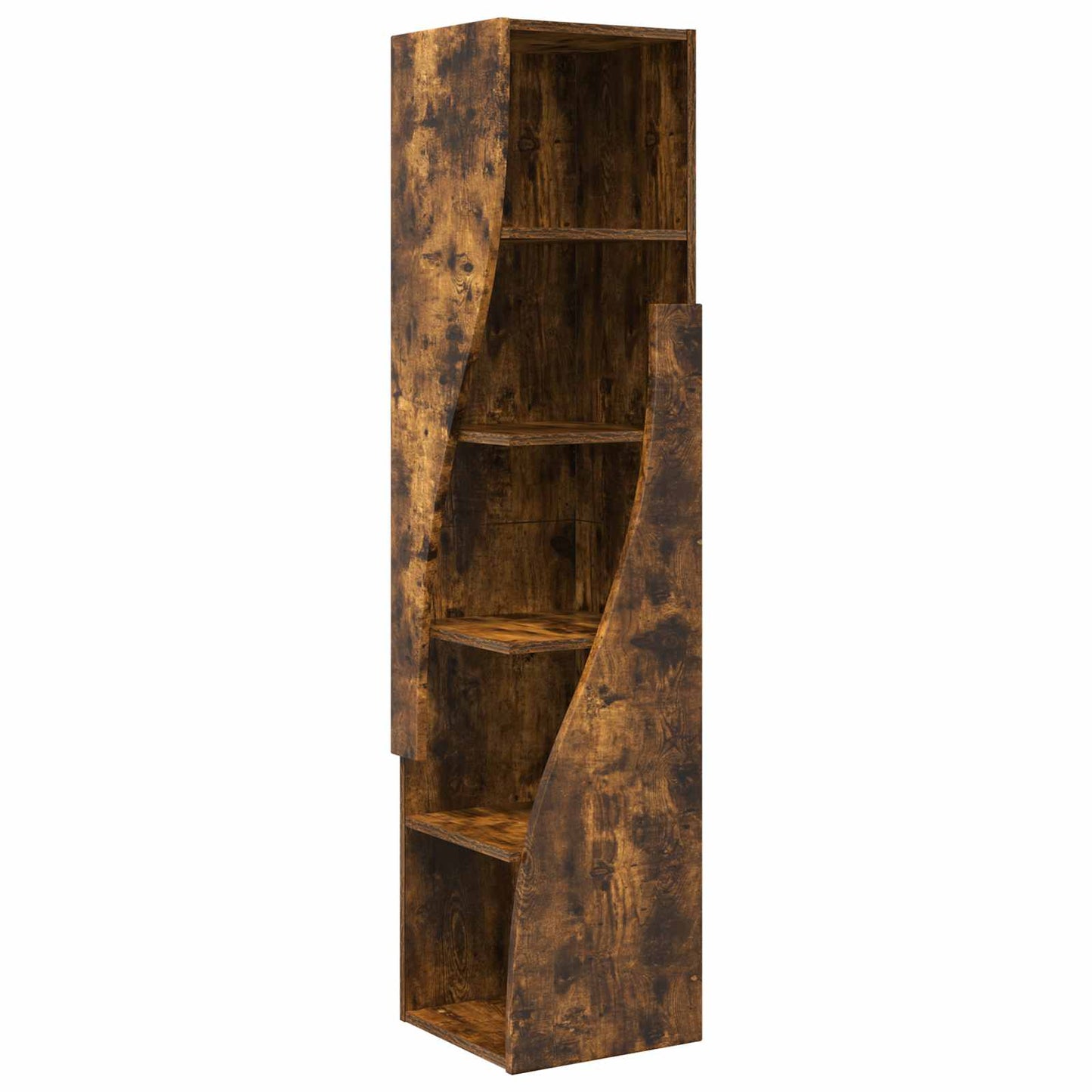 Hoekkast 32x32x140cm Bewerkt hout Gerookt eiken