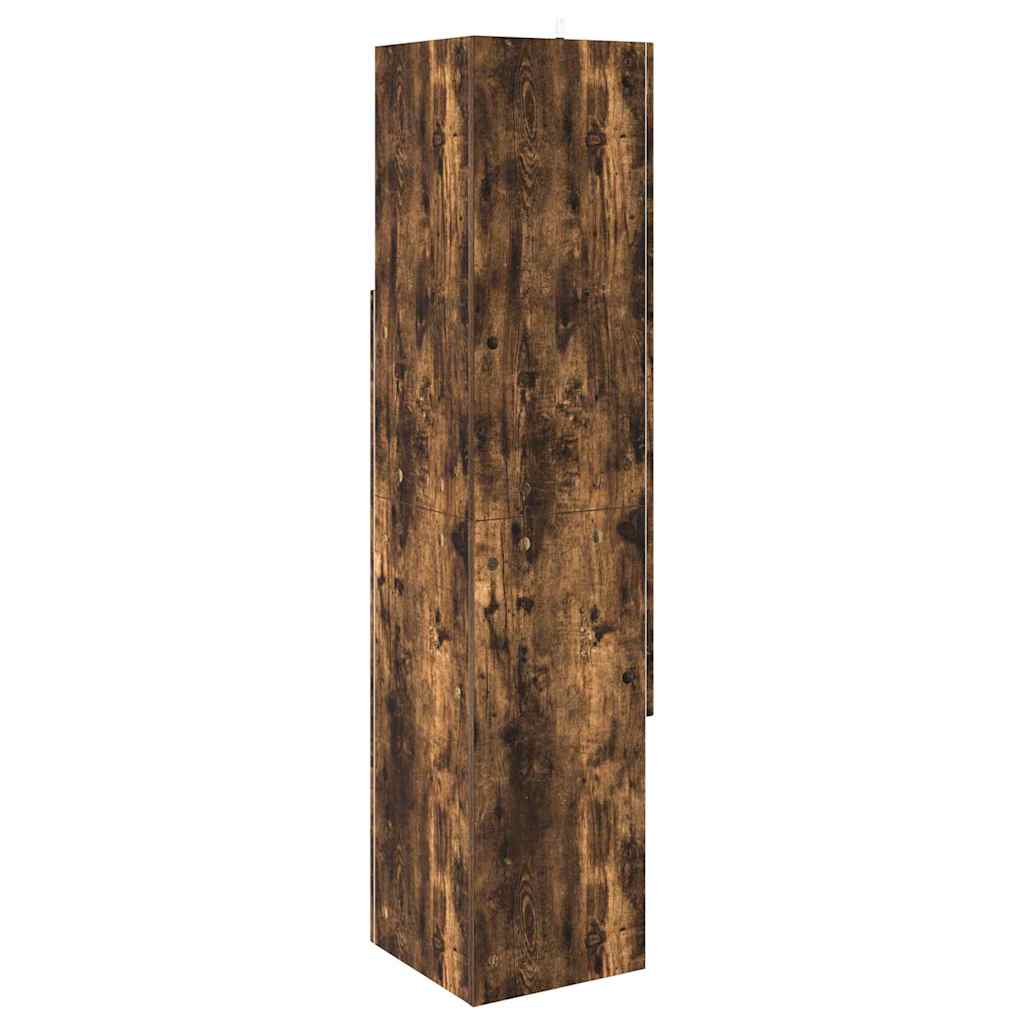 Hoekkast Gerookt eiken 32x32x140cm Bewerkt hout