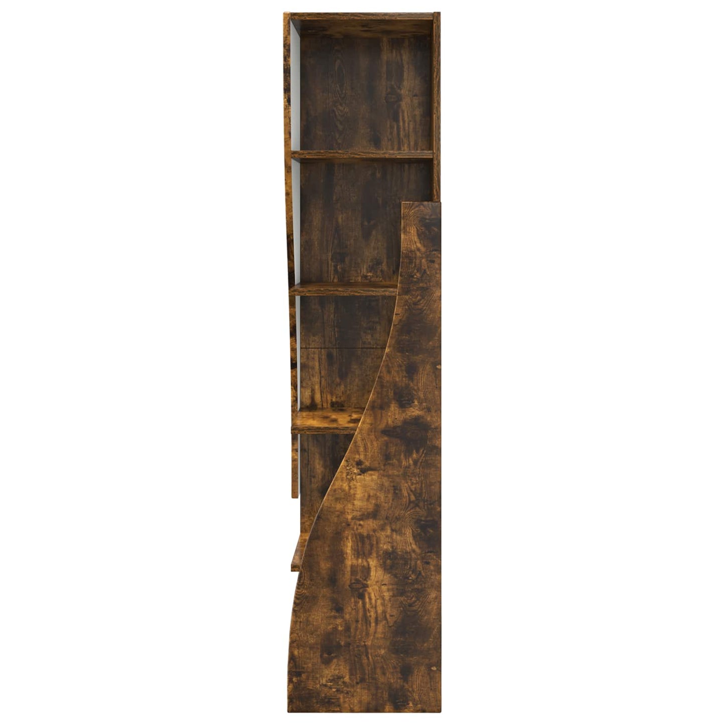Hoekkast 32x32x140cm Bewerkt hout Gerookt eiken
