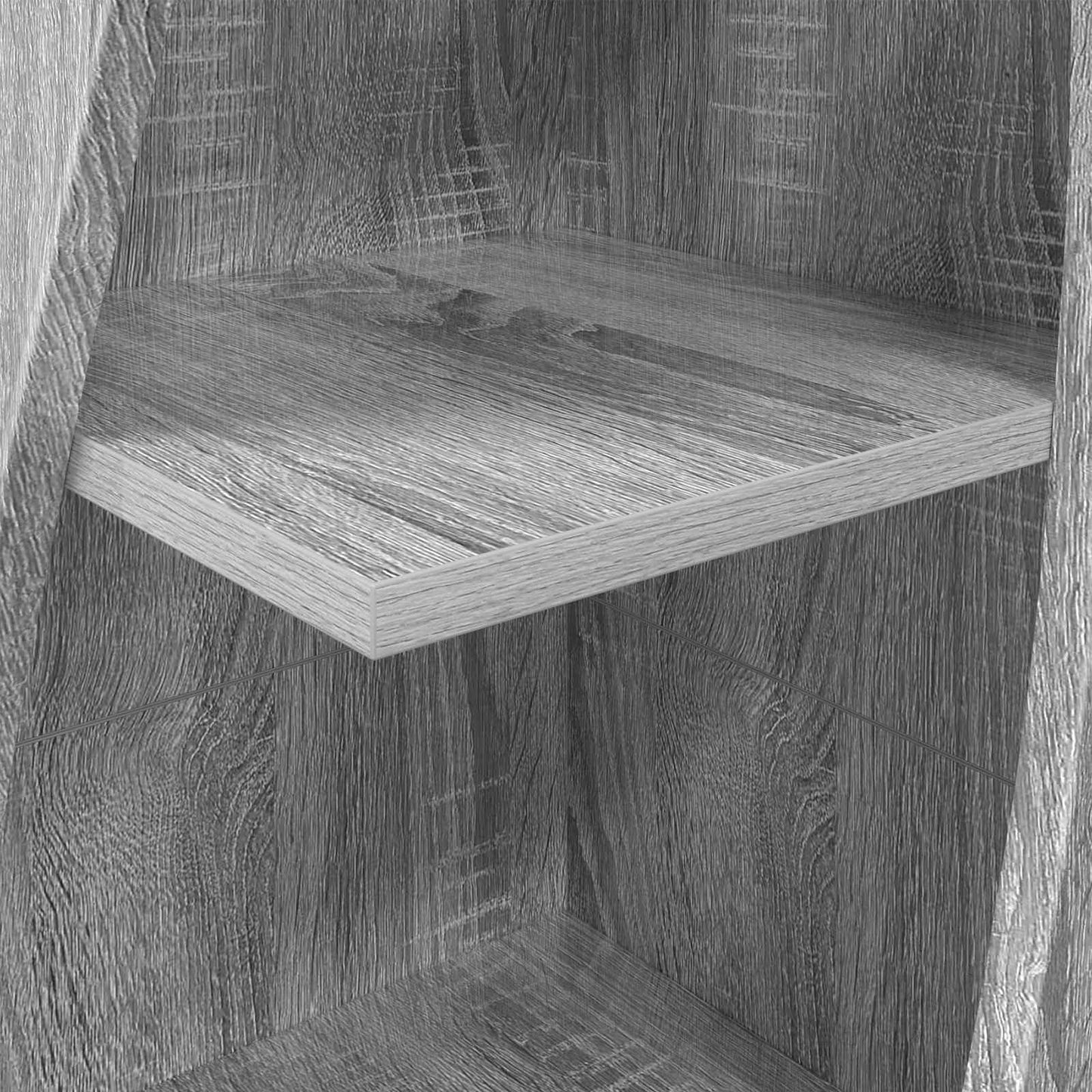 Hoekkast 32x32x140cm Bewerkt hout Grijs Sonoma