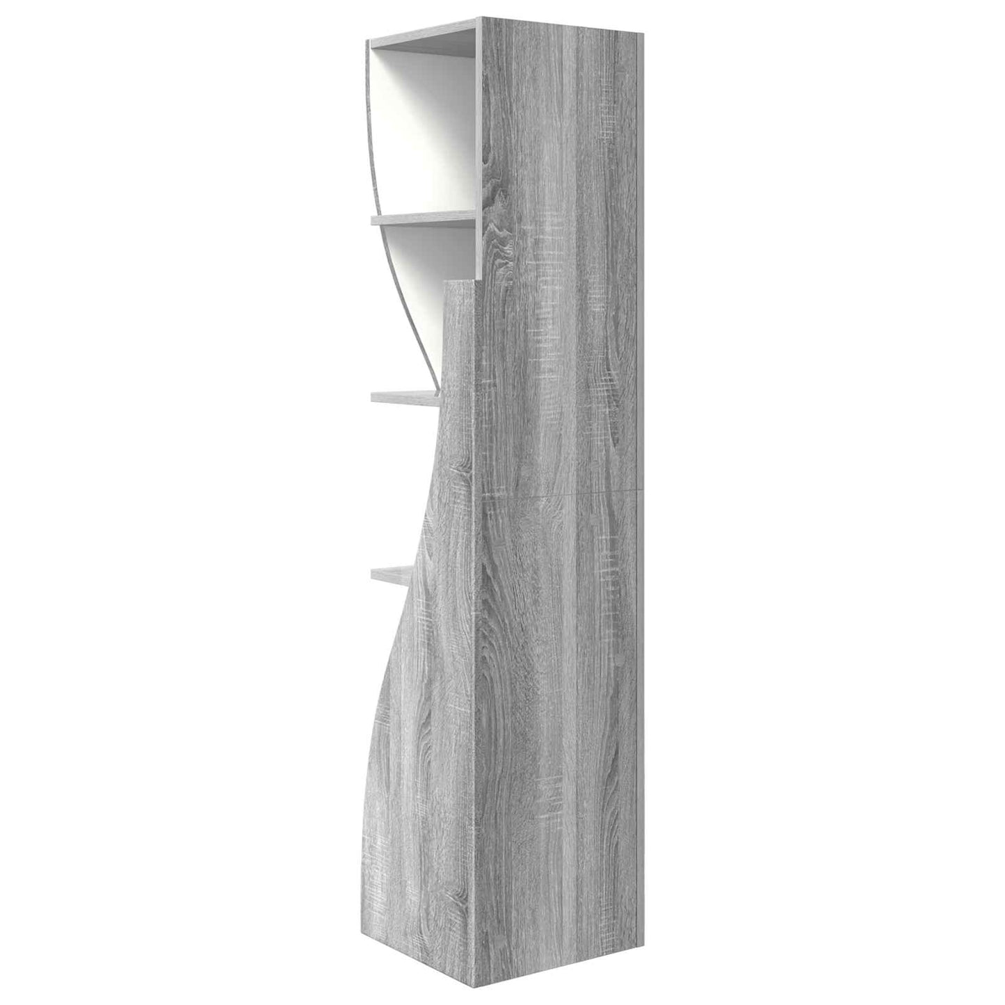 Hoekkast 32x32x140cm Bewerkt hout Grijs Sonoma