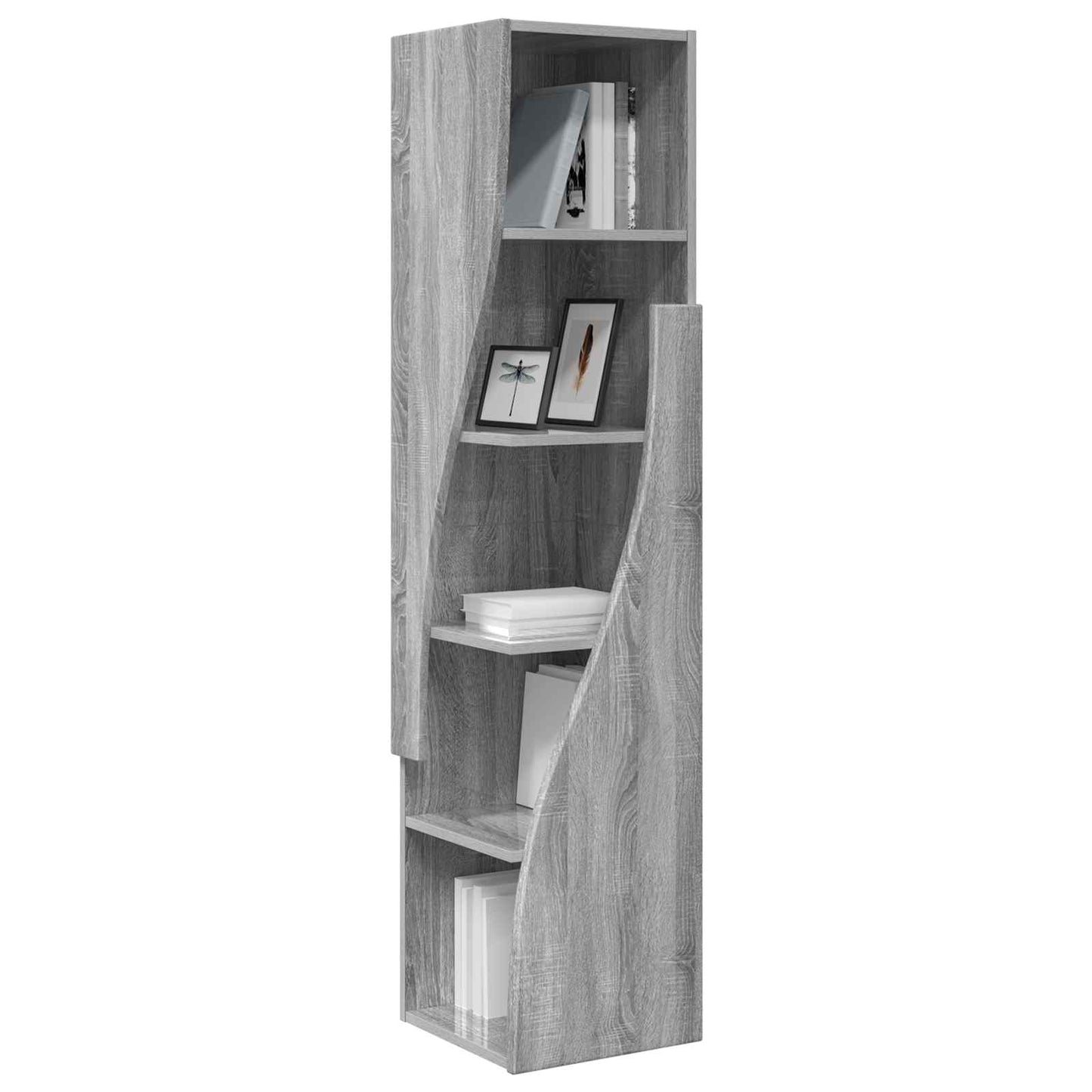 Hoekkast 32x32x140cm Bewerkt hout Grijs Sonoma