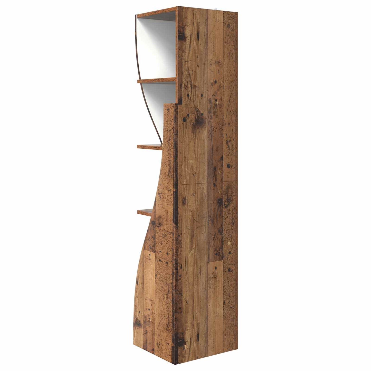 Hoekkast 32x32x140cm Bewerkt hout Oudhout is nu te koop bij PeponiXL, paradijselijk wonen!