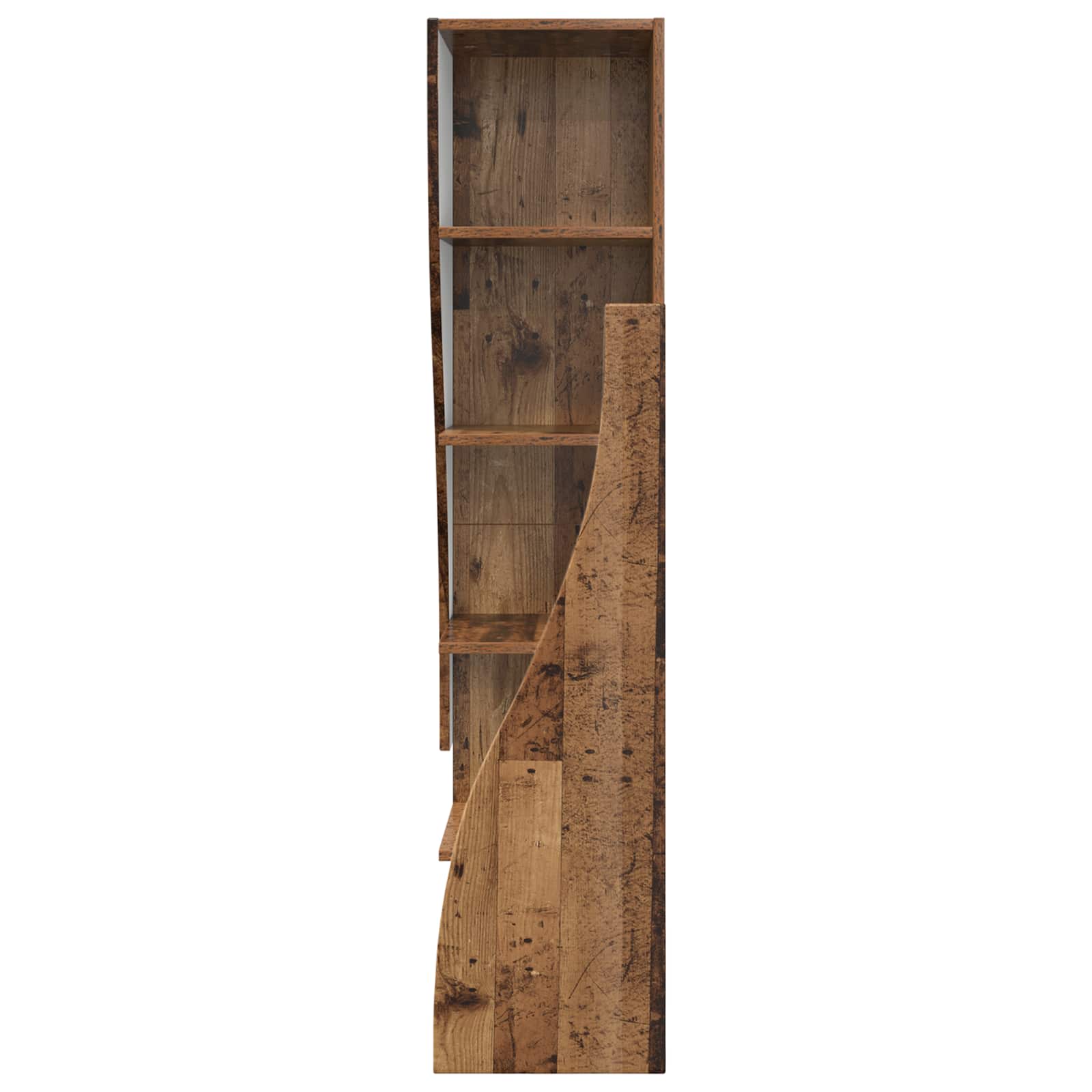 Hoekkast 32x32x140cm Bewerkt hout Oudhout is nu te koop bij PeponiXL, paradijselijk wonen!