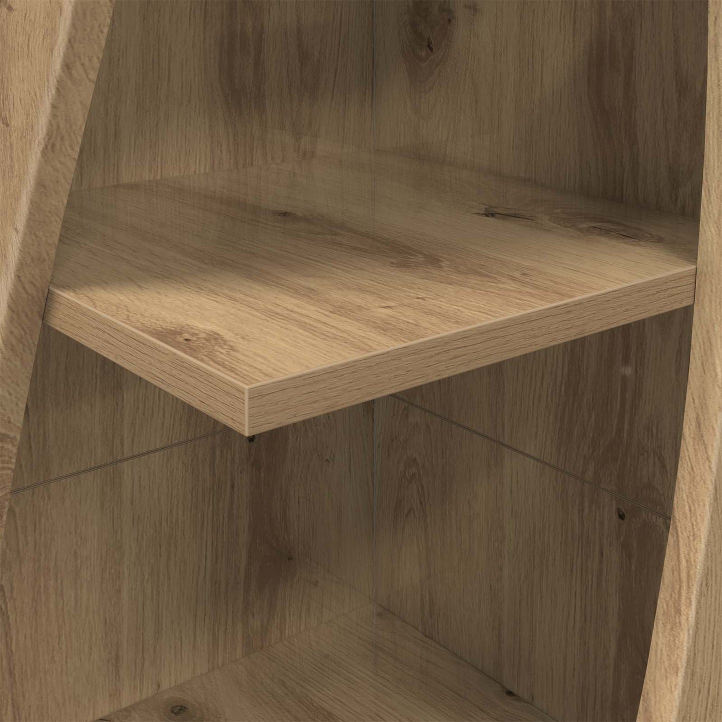 Hoekkast 32x32x140cm Bewerkt hout Artisan Eiken