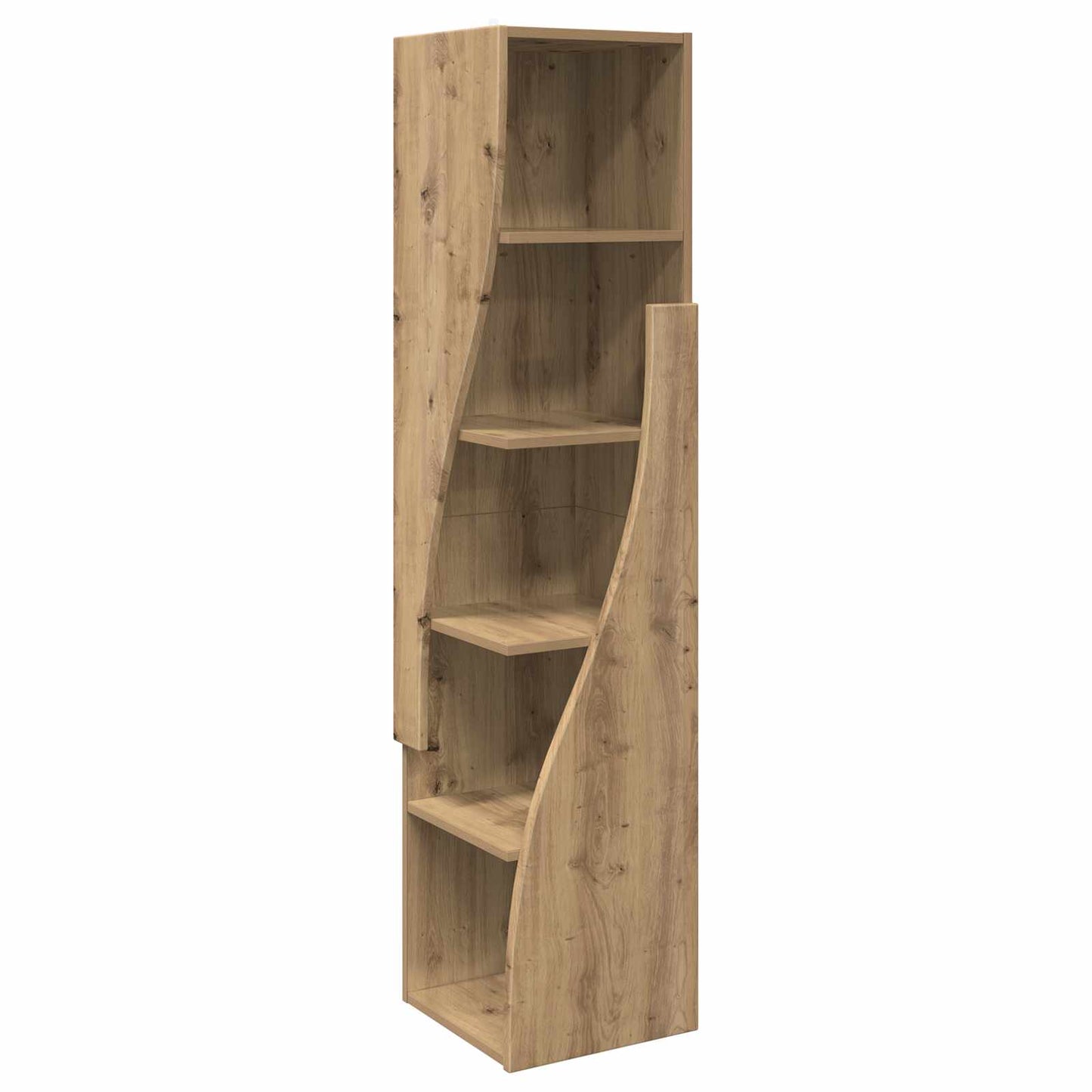 Hoekkast 32x32x140cm Bewerkt hout Artisan Eiken