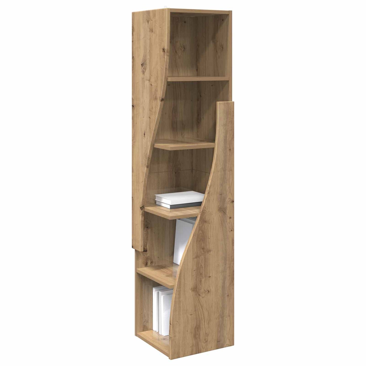 Hoekkast 32x32x140cm Bewerkt hout Artisan Eiken