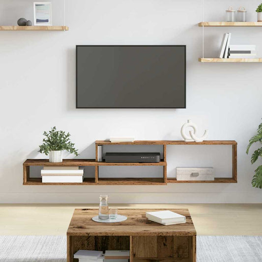 TV-stand 150x25x28,5cm Bewerkt hout is nu te koop bij PeponiXL, paradijselijk wonen!