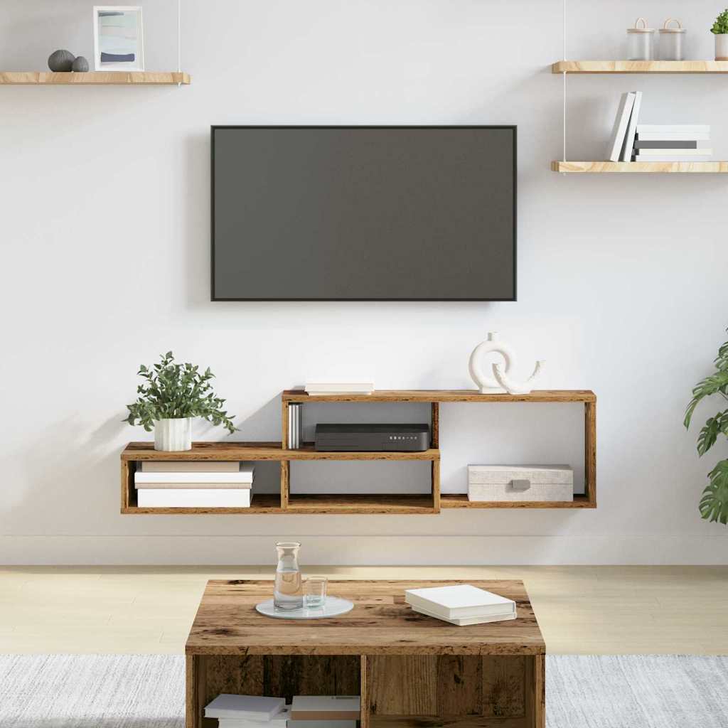 TV-stand 120x25x28,5cm Bewerkt hout is nu te koop bij PeponiXL, paradijselijk wonen!