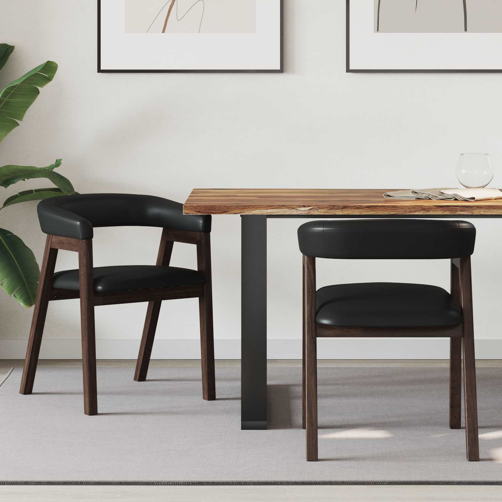 Eettafelstoelen 2 pcs Licht Bruin 54 x 57 x 73 cm is nu te koop bij PeponiXL, paradijselijk wonen!