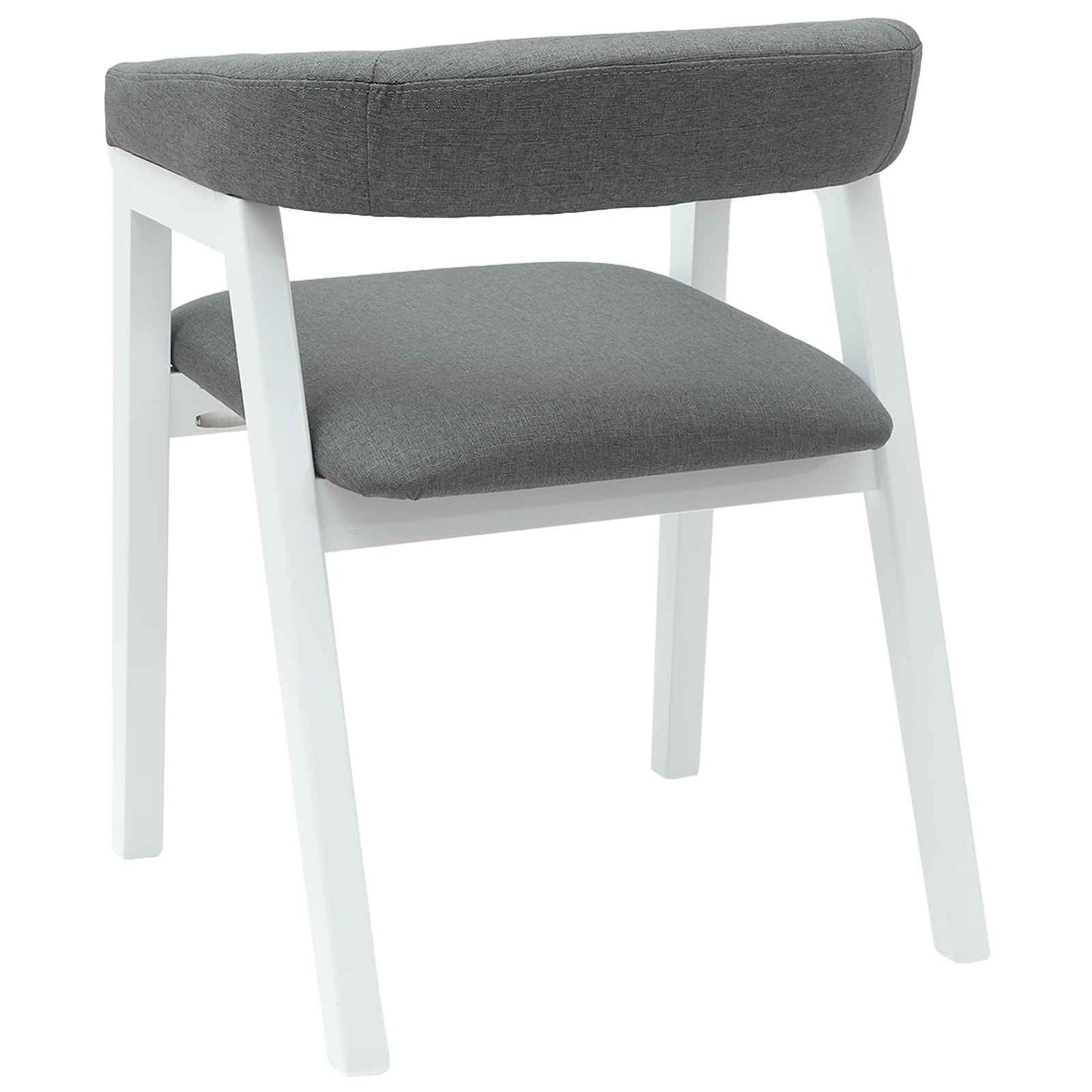 Eettafelstoelen 2 pcs Wit 54 x 57 x 73 cm Massief Rubberhout is nu te koop bij PeponiXL, paradijselijk wonen!