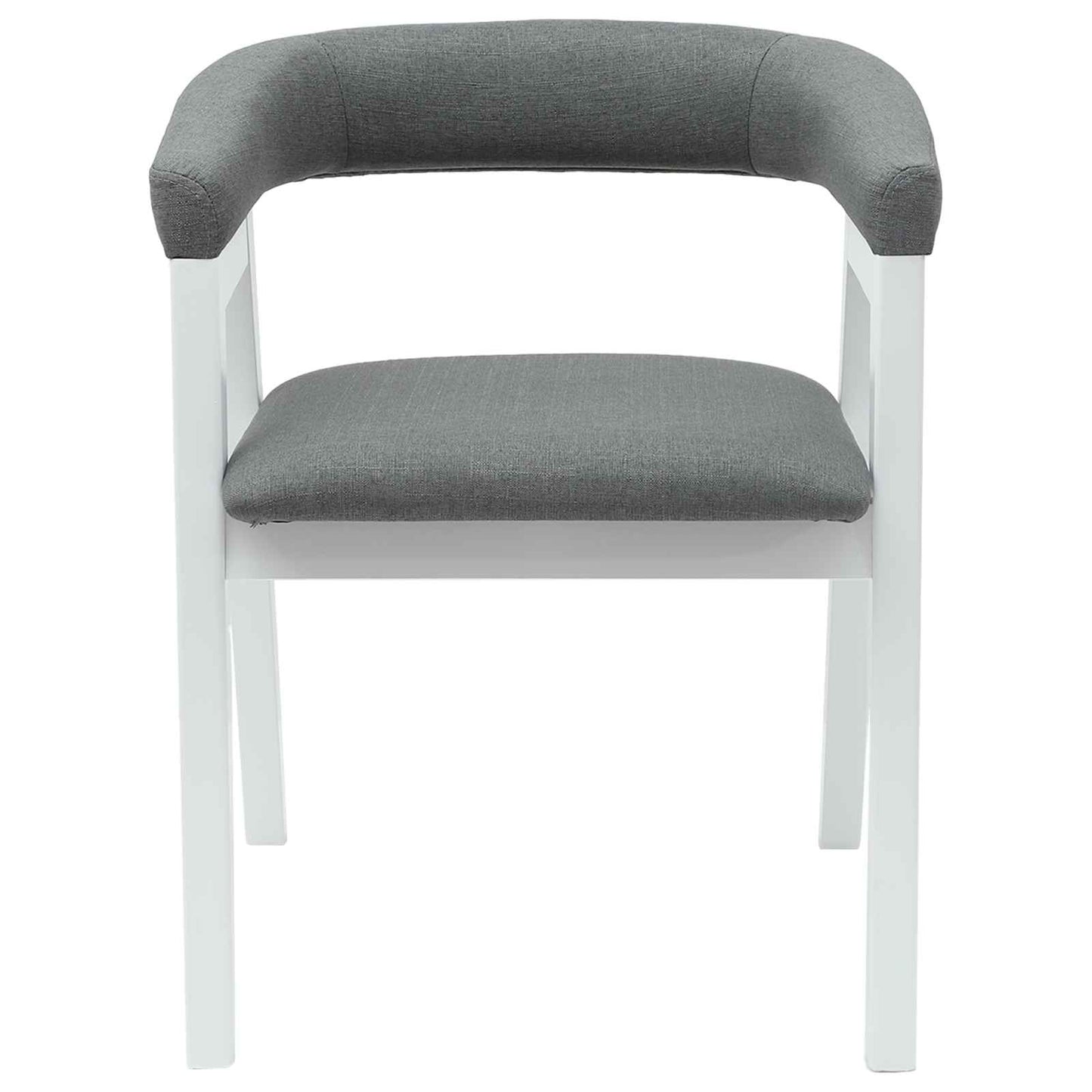 Eettafelstoelen 2 pcs Wit 54 x 57 x 73 cm Massief Rubberhout is nu te koop bij PeponiXL, paradijselijk wonen!