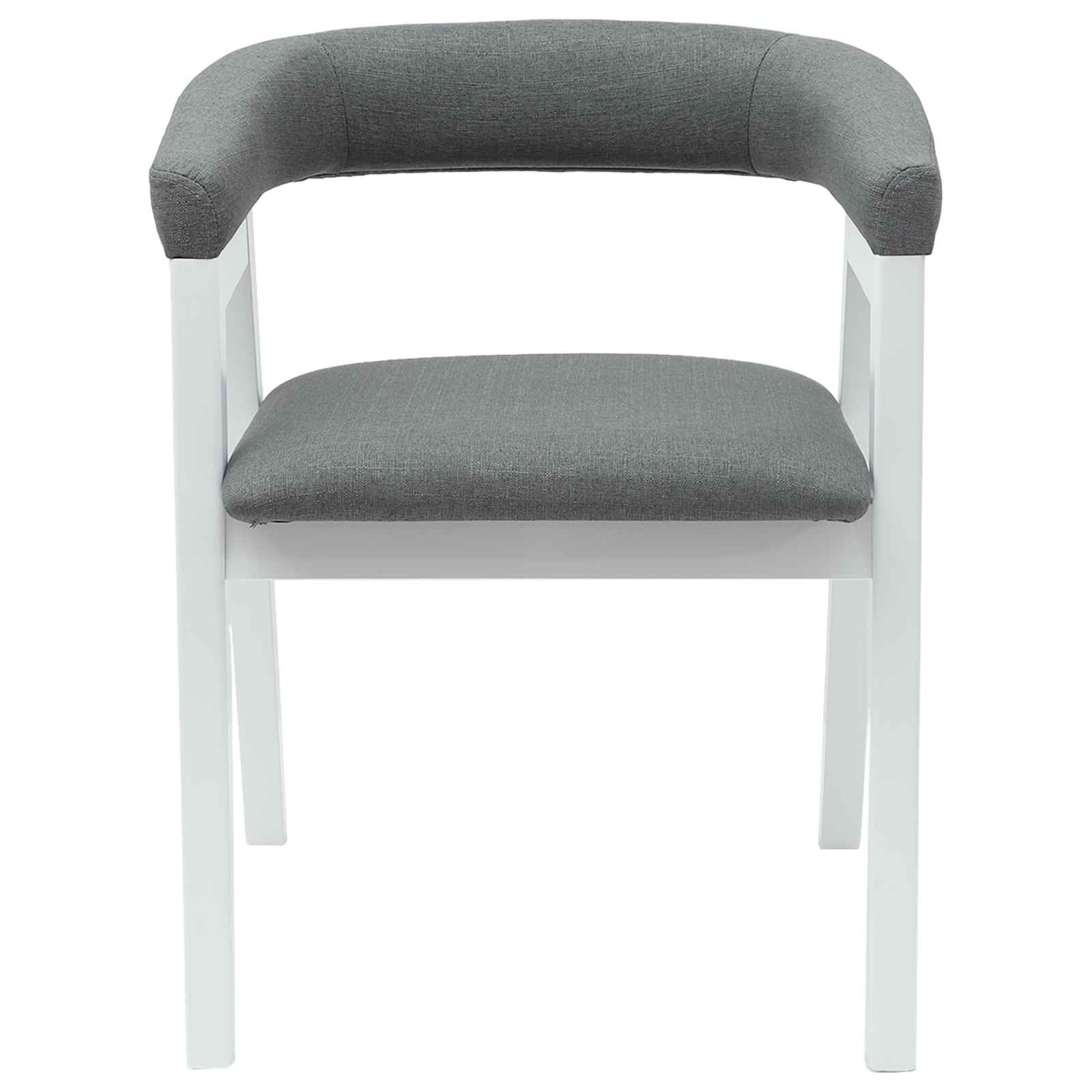 Eettafelstoelen 2 pcs Wit 54 x 57 x 73 cm Massief Rubberhout is nu te koop bij PeponiXL, paradijselijk wonen!